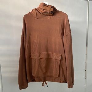 Forever 21 Flap-Pocket Cowl Neck Hoodie